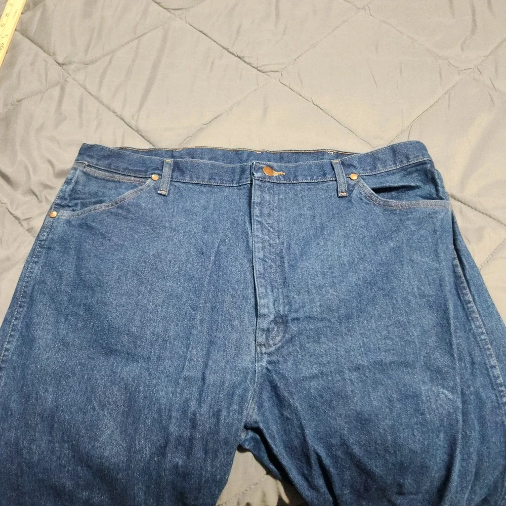 Wrangler Jeans Men's 42x34 High Rise Cowboy Cut 13MWZPW Blue Denim Pants
